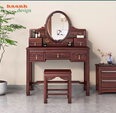 Bàn trang điểm giả cổ phong cách á đông BTD 002