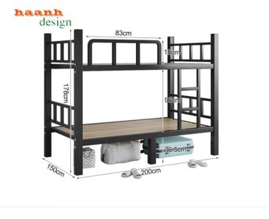 Giường tầng sắt sơn tĩnh điện chất lượng cao GTS 002