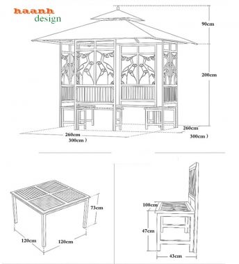 Nhà Chòi Sân Vườn Đẹp-NCS 007