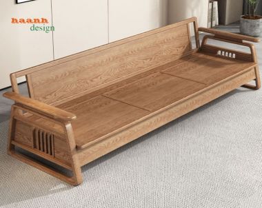 Sofa phòng khách gỗ tự nhiên gia đình tiện ích công năng SFH 002