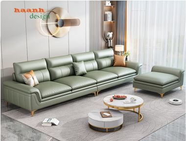 Sofa giả da phòng khách hiện đại chất lượng và sang trọng SFN 002