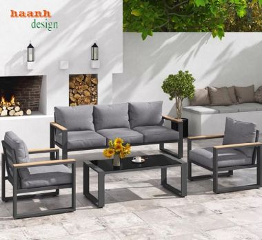 Sofa sắt ngoài trời tiện ích và bền lâu - SST 005