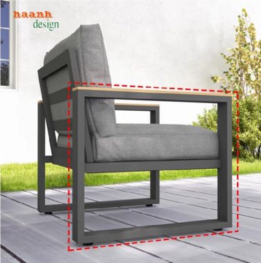 Sofa sắt ngoài trời tiện ích và bền lâu - SST 005