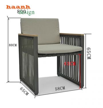 Sofa sắt sơn tĩnh điện ngoài trời công năng tiện ích SST 004