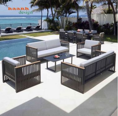 Sofa sắt sơn tĩnh điện ngoài trời công năng tiện ích SST 004