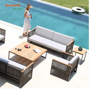 Sofa sắt sơn tĩnh điện ngoài trời công năng tiện ích SST 004