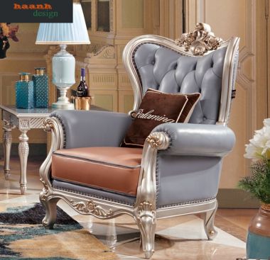 Bàn ghế sofa tân cổ điển châu âu đẳng cấp cho gia đình SFC 002