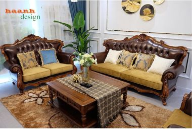 Sofa phòng khách tân cổ điển châu âu sản phẩm cao cấp. SFC 001