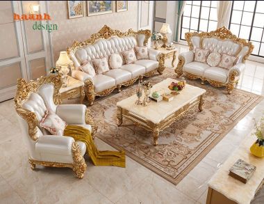 Sofa Phòng Khách Tân Cổ Điển Sang Trọng và Tiện Nghi-SFC 005