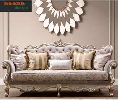 Bàn ghế sofa tân cổ điển châu âu đẳng cấp cho gia đình SFC 002