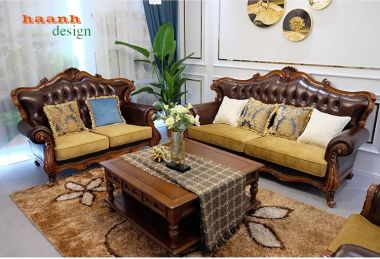 Sofa phòng khách tân cổ điển châu âu sản phẩm cao cấp. SFC 001