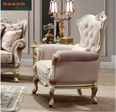 Bàn ghế sofa tân cổ điển châu âu đẳng cấp cho gia đình SFC 002