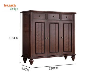 Tủ giày dép tân cổ điển phong cách châu âu -TGT 002