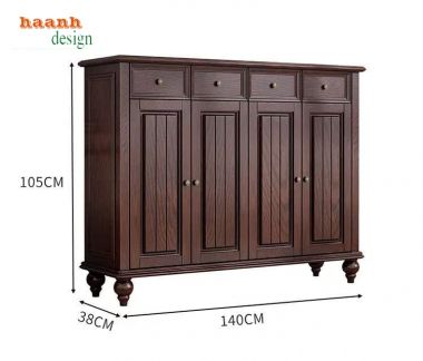 Tủ giày dép tân cổ điển phong cách châu âu -TGT 002