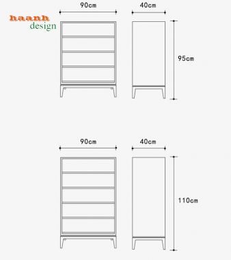 Tủ ngăn kéo gỗ công nghiệp hiện đại TNK001