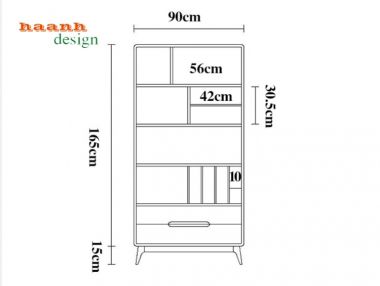 Tủ phòng khách gỗ tự nhiên hiện đại TPK001