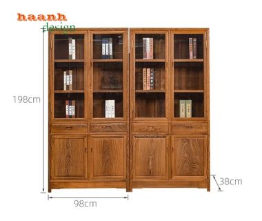 Sự Quyến Rũ của Tủ Sách Gia Đình Gỗ Tự Nhiên TSH 003