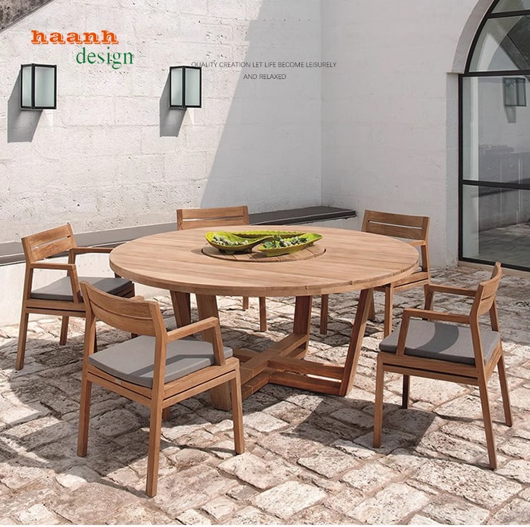 Bàn ghế gỗ Teak ngoài trời chất lượng cao BGT 007