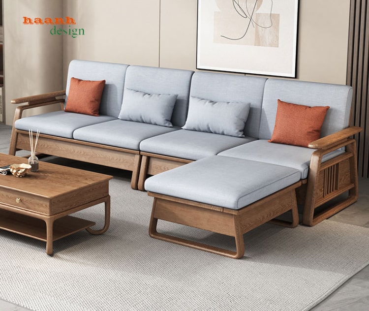 Sofa phòng khách gỗ tự nhiên 