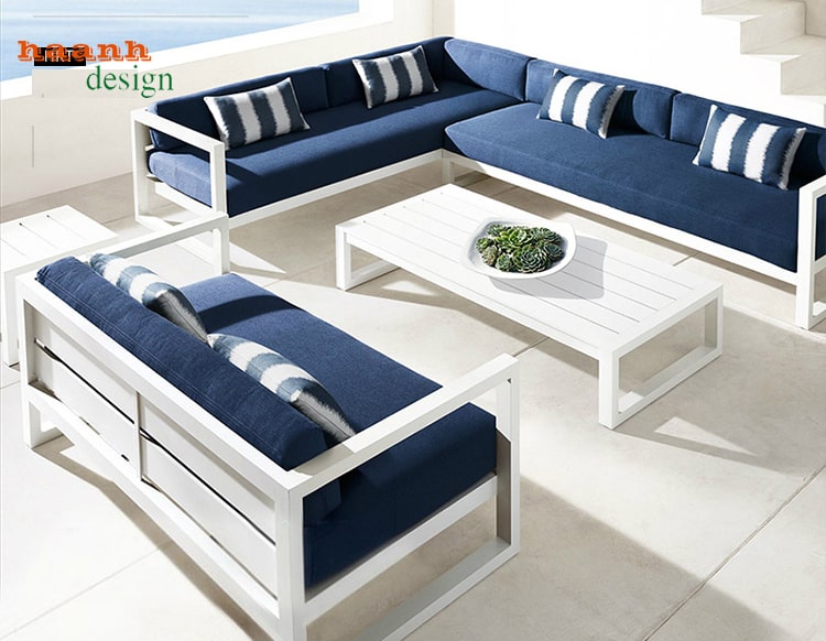 Sofa sắt sơn tĩnh điện ngoài trời SST001