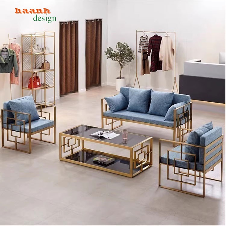 Sofa sắt sơn tĩnh điện phòng khách gia đình hiện đại SFS 003